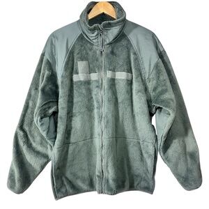 US Military Jacket Mens XL Long Green Gen III Cold Weather Fleece Layer Army